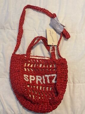 Spritz Red Mesh Tote Bag